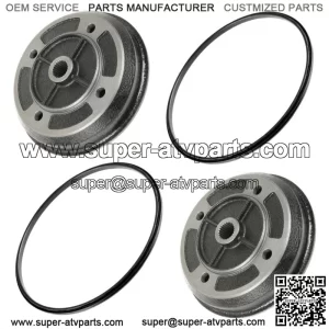 Front Left Right Brake Drum w/ Seal for Kawasaki Mule 2510 KAF950 Diesel 2000-01