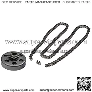 3/4" Clutch Assembly, Chain Sprocket, #420 Open Loop Chain Set for Go-Karts & Mini Bikes