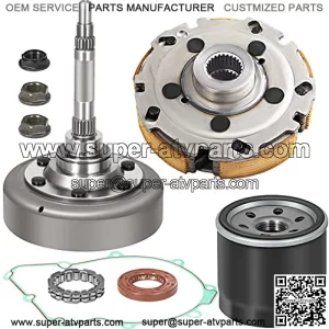 Mophorn Kit de embrague h??medo compatible con UTV ATV 500 700 MSU-500 MSU-700 Massimo Alligator Menards Yardsport Qlink FrontRunner Supermach