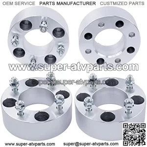 4PC 4x110 to 4x137 ATV UTV Wheel Adapters 2 Inch with 10x1.25 Studs Compatible with Honda Yamaha-Suzuki-Kawasaki 4 Lug for Rancher Foreman Grizzly Big Bear 300 350 400 King Quad 450 500 700
