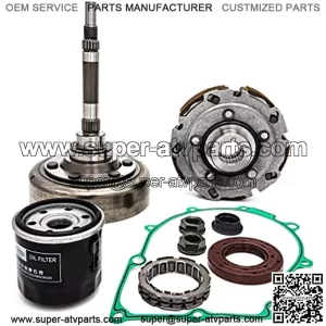 Clutch Kits Assembly compatible with ATV UTV hisun,includes Clutch one way bearing,filter,Drum, housing For utv,hs700,msu,500, UTV700, ATV500, ATV700