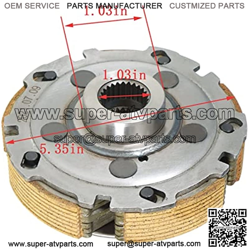 Wet Clutch Kit Replacement for UTV 500 700 21241-004-000 21230-004-0000 - Image 2