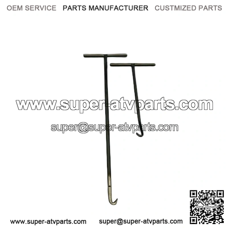 NEW 2-PCS EXHAUST SPRING PULLER SET UNIVERSAL 2 STROKE ATV UTV HANDLE HOOK TOOL - Image 2
