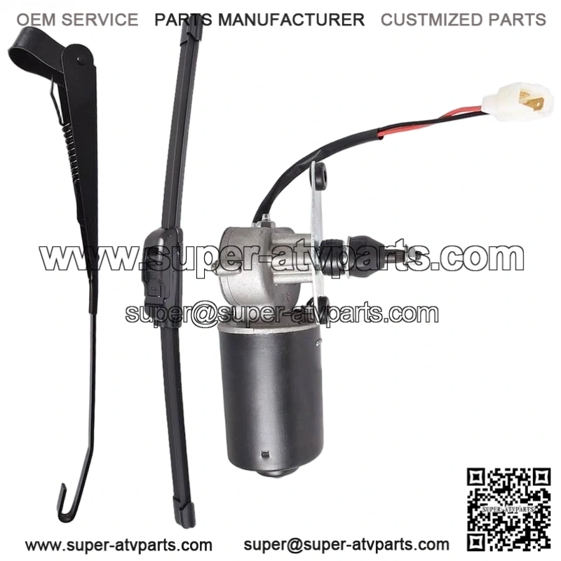 UTV 12V Electric Windshield Wiper Motor Kit for RZR Kawasaki - Image 2
