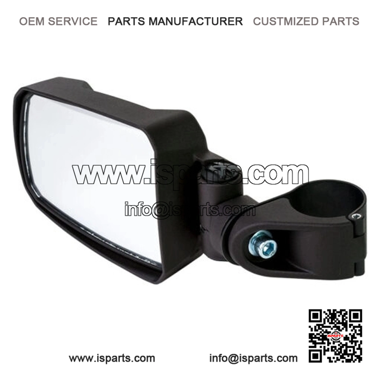 1.75-Inch Round Tube Side View Mirror (Pair ?C Cast Aluminum) for YXZ Models
