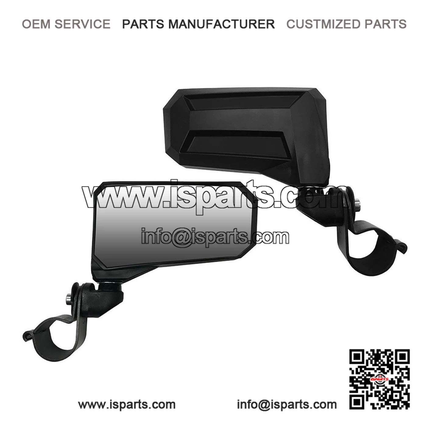 Adjustable Side Mirrors with 1.75-Inch Clamp (Pair) for Can-Am UTVs