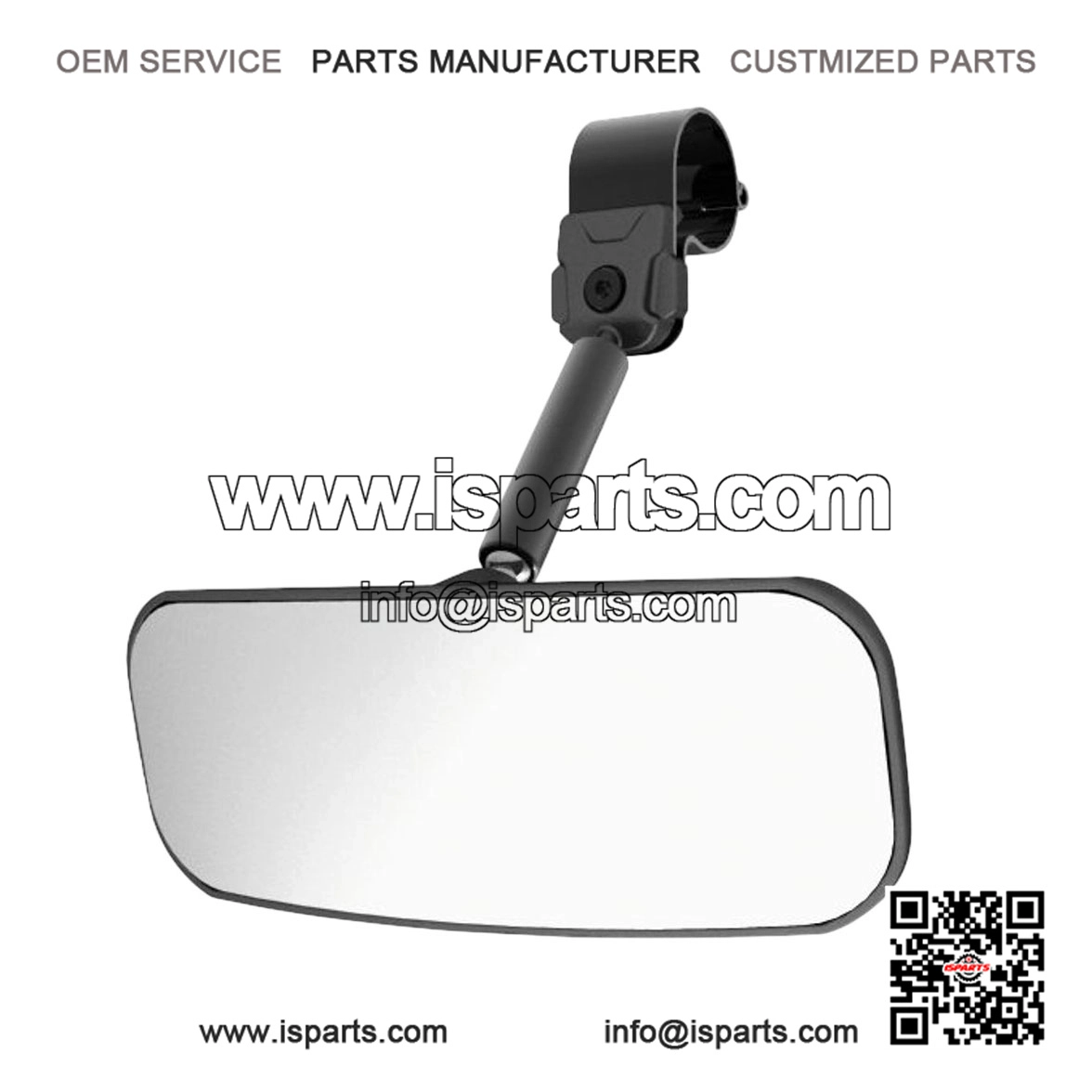 Rear View Mirror for YXZ 1.75" Roll Bar