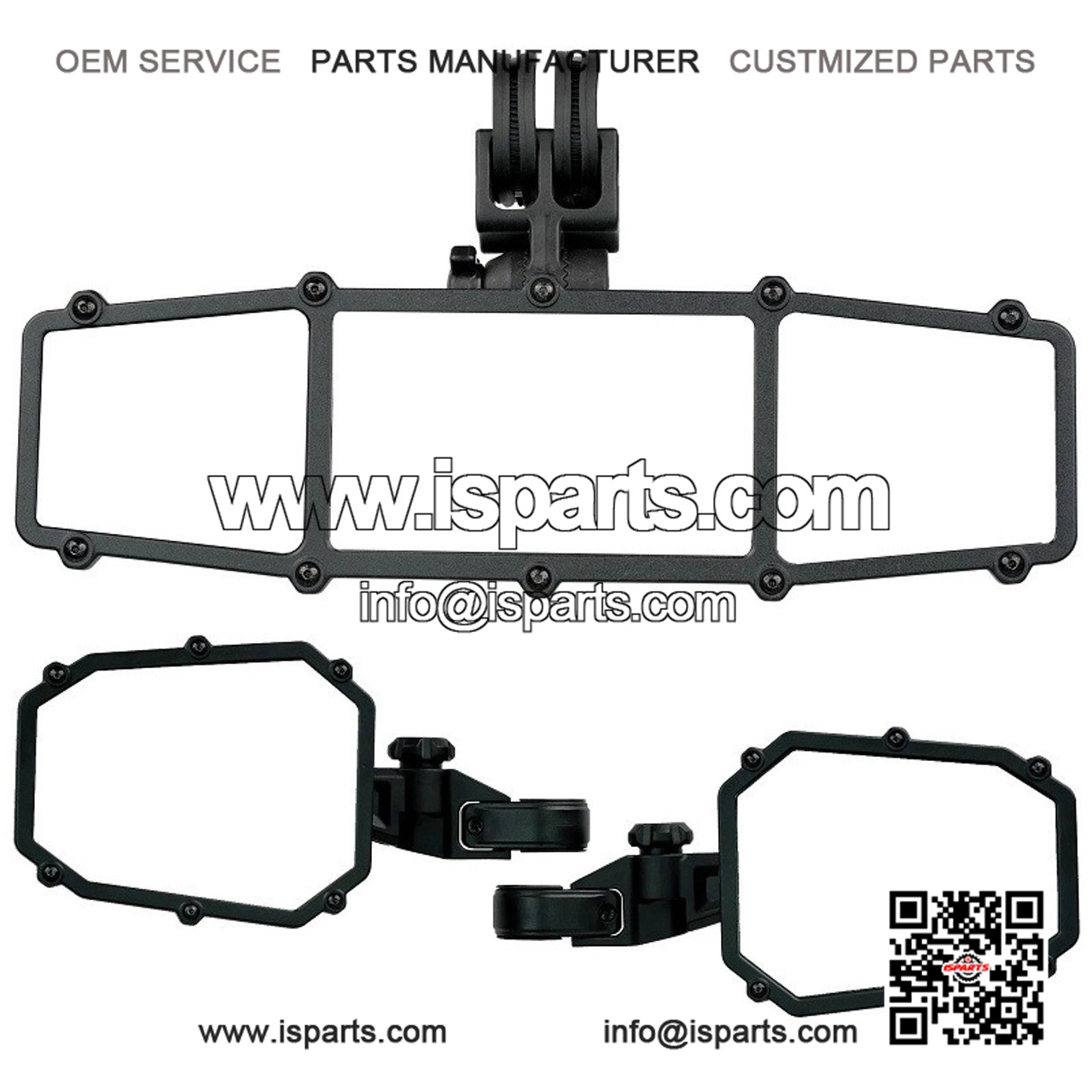 UTV Trifecta Pack (2 Sideview + 1 Rearview) for Honda Pioneer/Talon