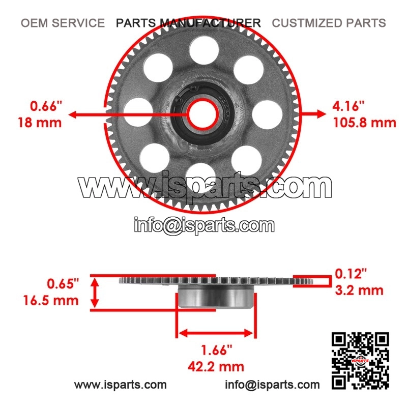 Starter Clutch and Idler Gear Sprag Assembly for Polaris - Replaces 0454642, 0454961 - Image 2