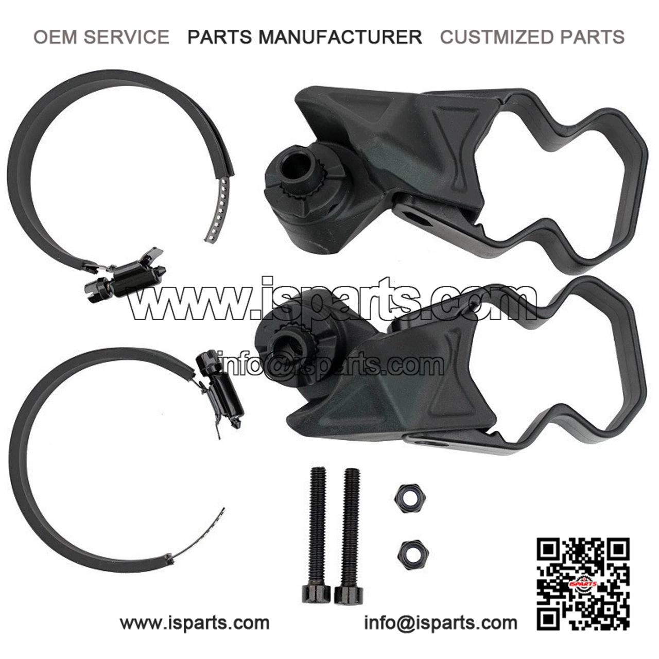 UTV Side Mirror Adapter Kit for Profiled and Round Tube Roll Cages ?C Kawasaki Teryx