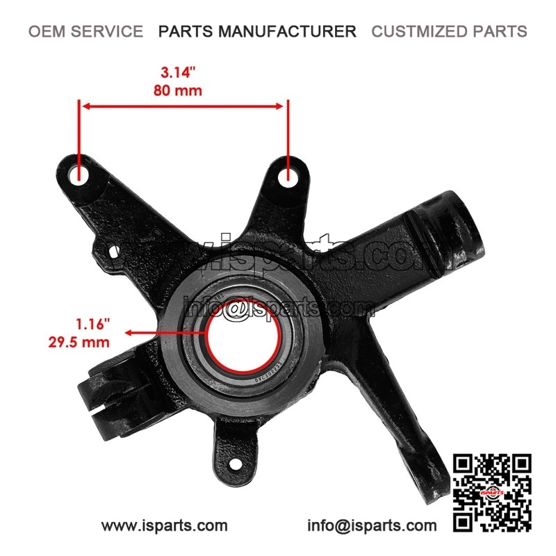 Right Steering Knuckle for Yamaha Grizzly 660 - Replaces 5KM-23502-11-00 5KM-23502-10-00 - Image 2