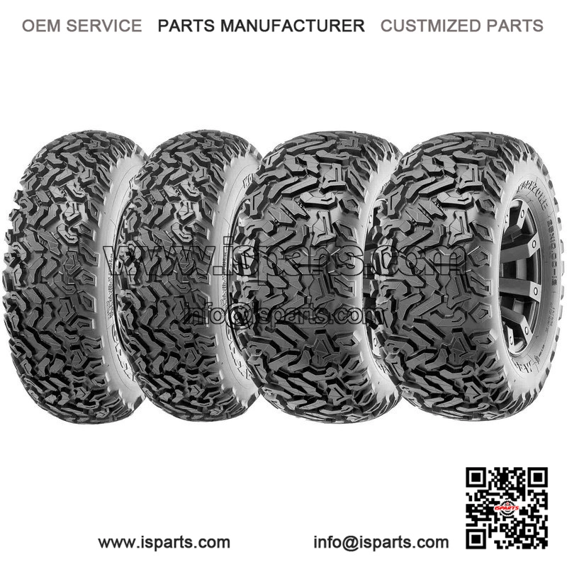 Front 25x8-12 and Rear 25x10-12 6 Ply ATV Tyre Set