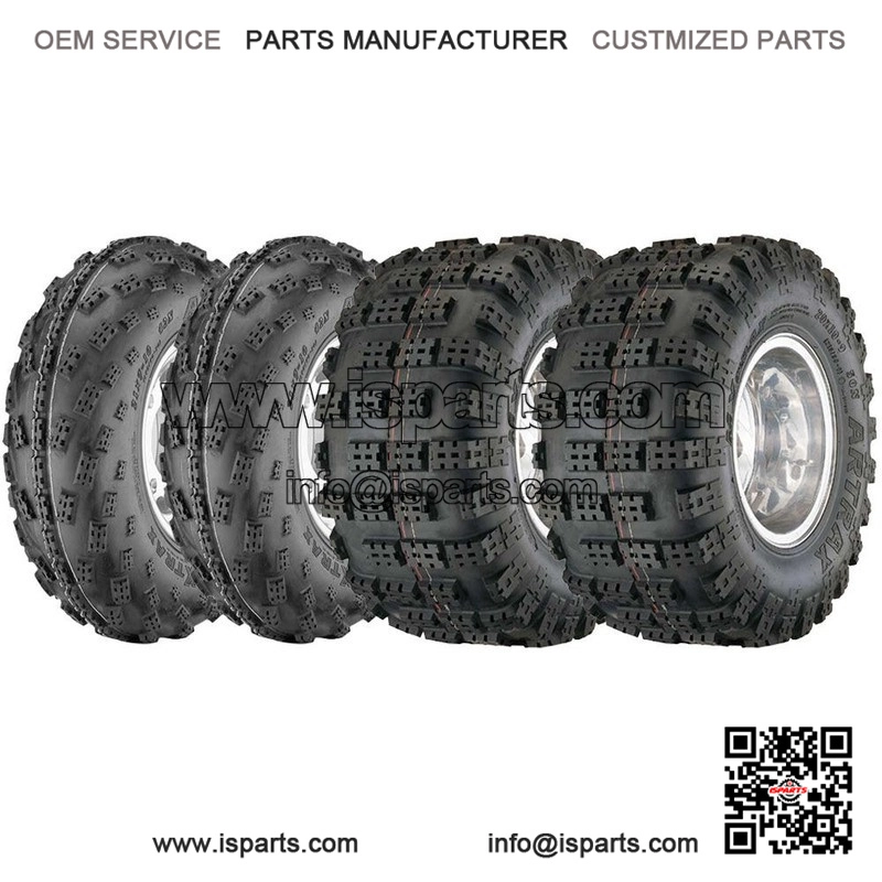 Front 21x7-10 and Rear 20x11-9 4 Ply ATV Tyre Set (AT1201 AT1202)