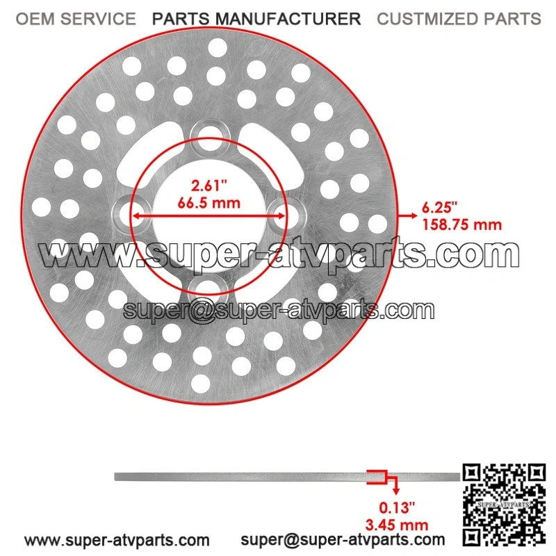 For Yamaha Raptor 700 YFM700R YFM700 R 2006-2012 2 Front Brake Disc Rotor Pad - Image 2