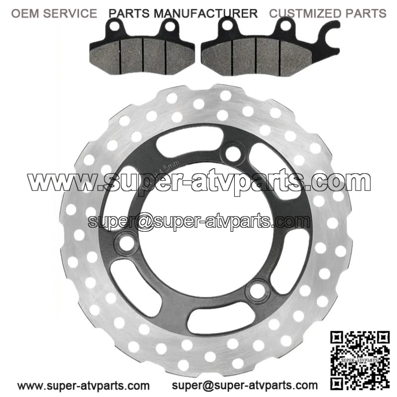 For Yamaha Kodiak 450 YFM450F 4x4 2003 2004 Front Rear Brake Caliper With Disc Pad