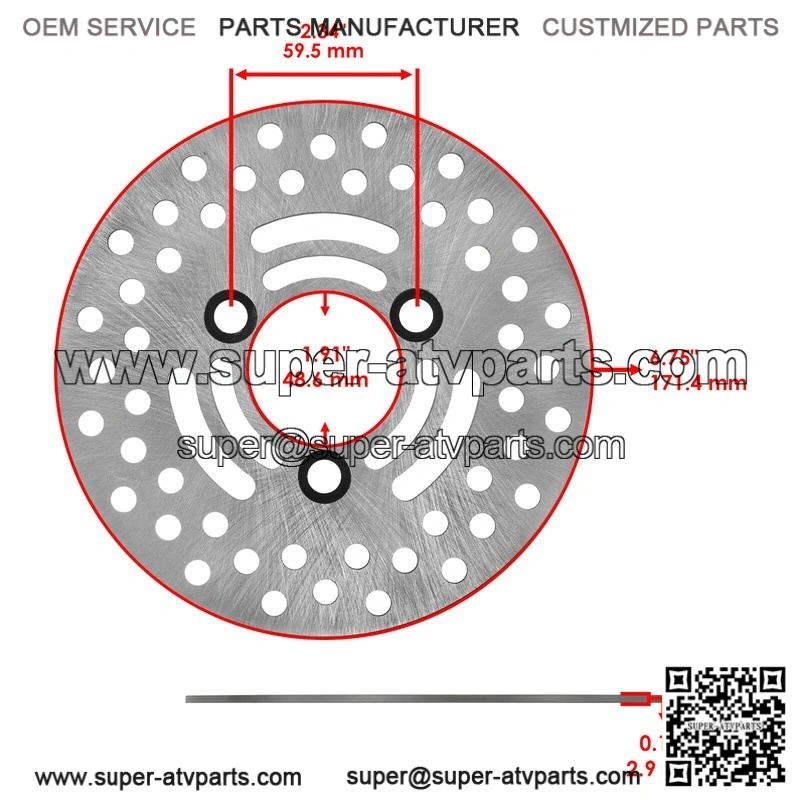 For Yamaha Rhino 700 YXR700 4X4 2008-13 Front Left Right Brake Caliper Disc Pads - Image 3