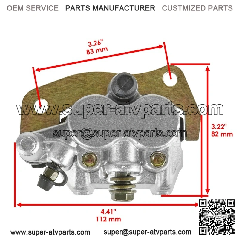 For Yamaha Grizzly 700 YFM700 4x4 2007-26 Front Left Brake Caliper With Disc Rotor - Image 2