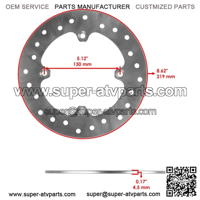 For Yamaha Rhino 660 YXR660 4X4 2004-07 Front Left Brake Caliper Disc Rotor Pads - Image 2