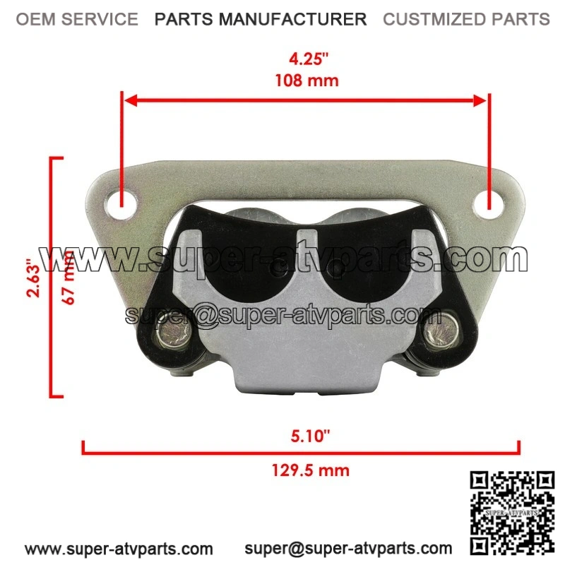 For Polaris RZR 800 2008 2009 / RZR S 800 2009 Front Left Brake Caliper With Disc - Image 2