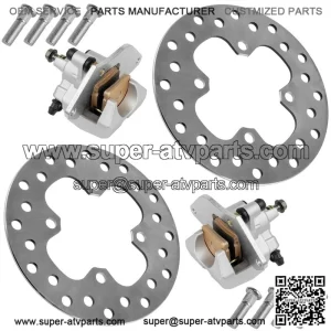For Honda FourTrax Rancher TRX420FA 2014-2026 Front Brake Caliper With Disc and Studs