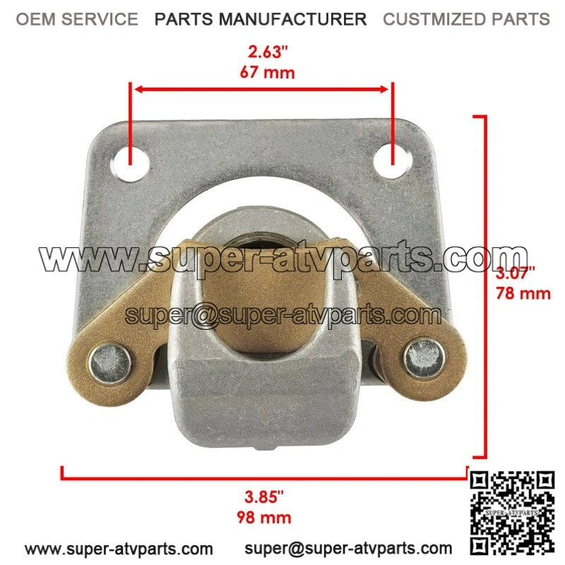 Fits Polaris RZR 570 2012 2013 2014-2022 Rear Right Brake Caliper With Disc Pads - Image 2
