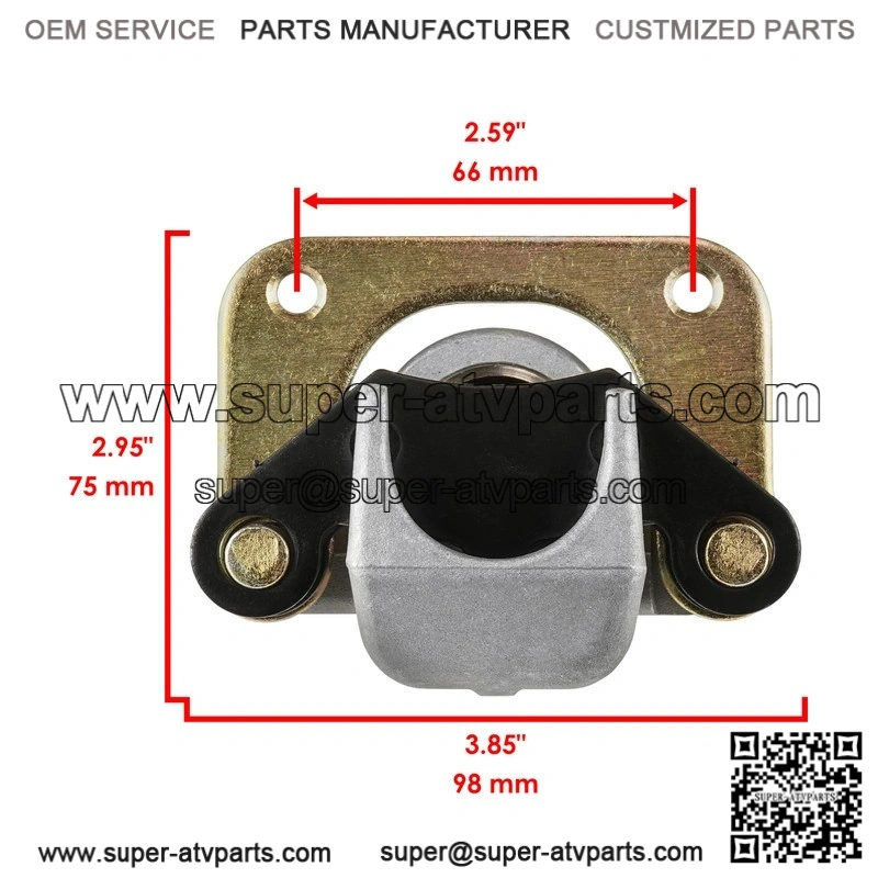 For Polaris Ranger 500 2x4 4x4 2006 2007 Rear Left Right Brake Caliper With Disc - Image 2