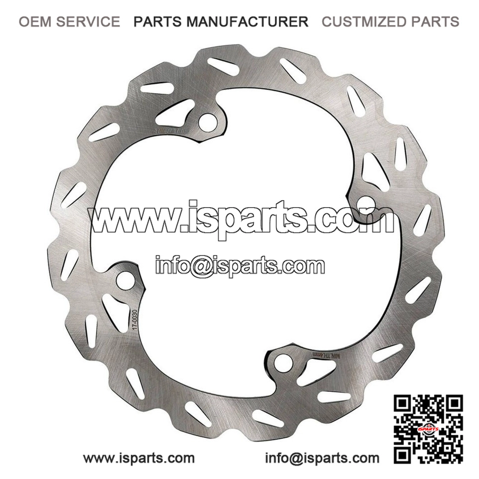 Front and Rear Brake Disc Rotor Set for Polaris Scrambler, Sportsman