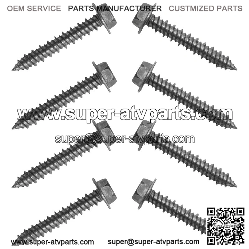 Polaris Clutch Cover Mounting Screw M6x35 Qty 8 7519330 Screw Bolts - Image 4