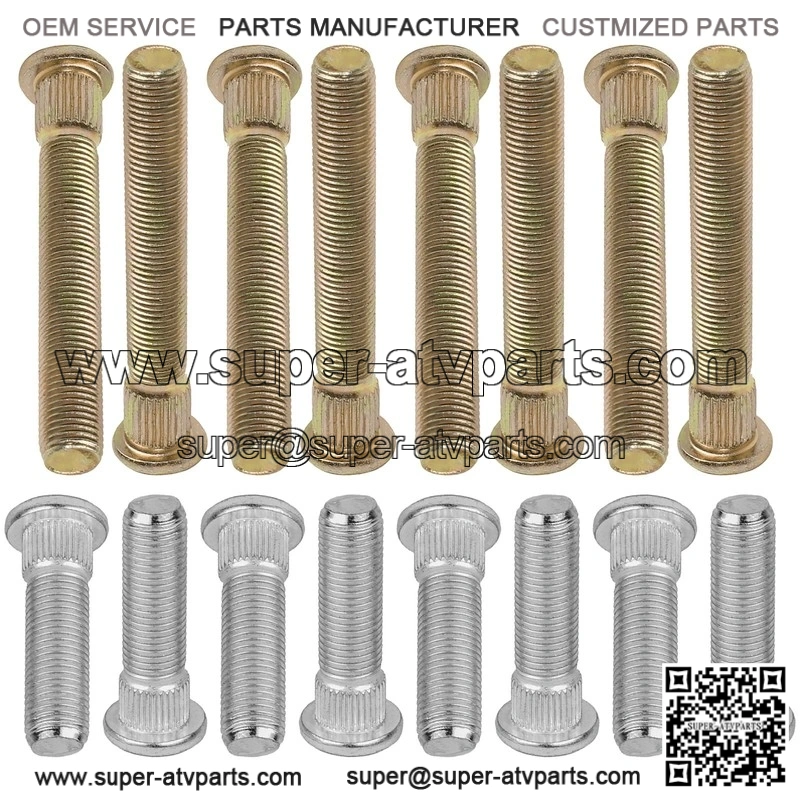 Polaris RZR 800 EFI EPS 2008 2009-2014 16 Studs Front Rear Wheel Hub Studs