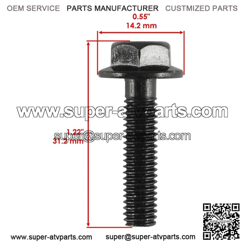 Yamaha Raptor 80 2002 2003 2004 2005 2006 2007 Flanged Head Clutch Bolt - Image 2