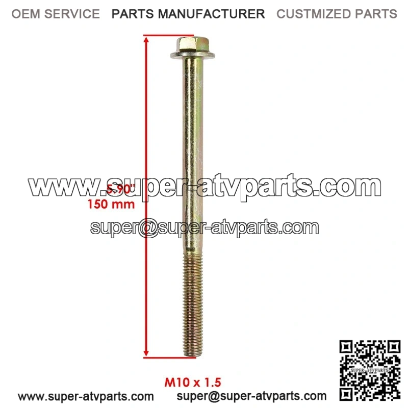 Polaris 7518467 7547313 x2 Rear Bearing Carrier Lower Bolt & Nut - Image 2
