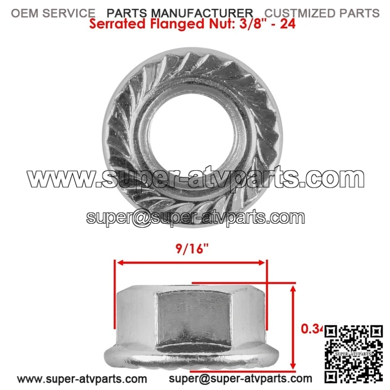 Polaris Magnum 325 2x4 4x4 2000-2001 3/8" 8x Front Rear Studs & Flange Nuts - Image 2