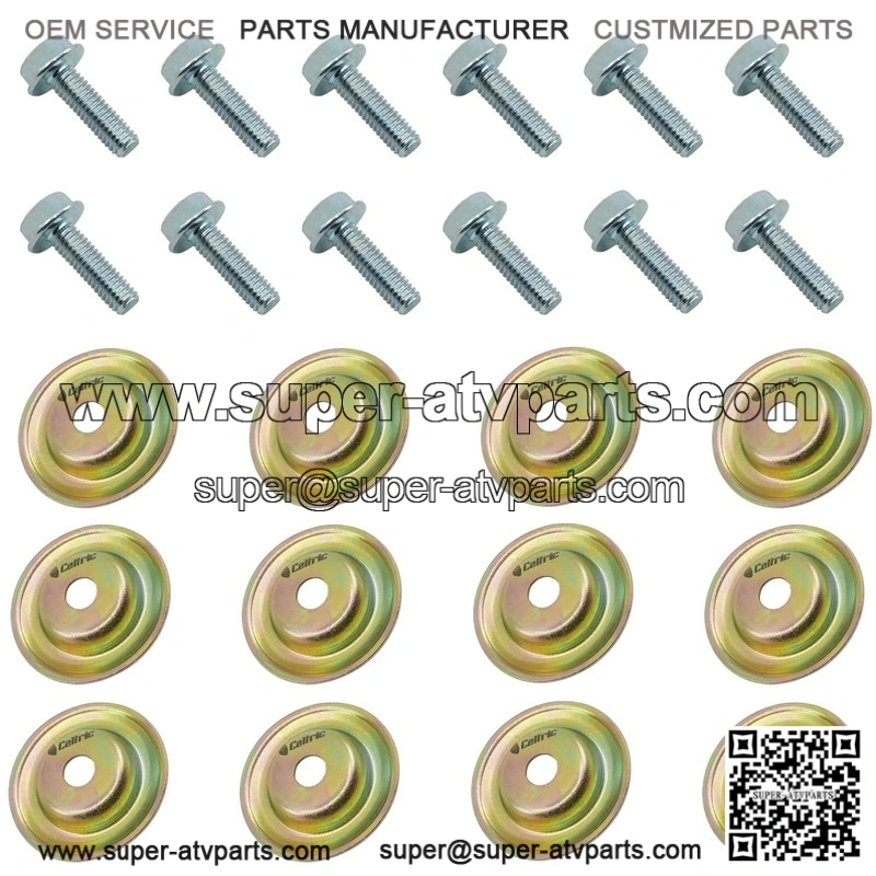 Polaris RZR XP 900 EFI 2011-2012 / M6 X 1.0 Skid Plate Screw Bolt w/ Washer