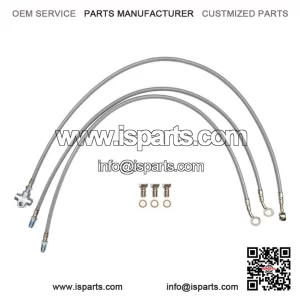 '+2 Inch Braided Brake Line Kit for Honda TRX450 ATV