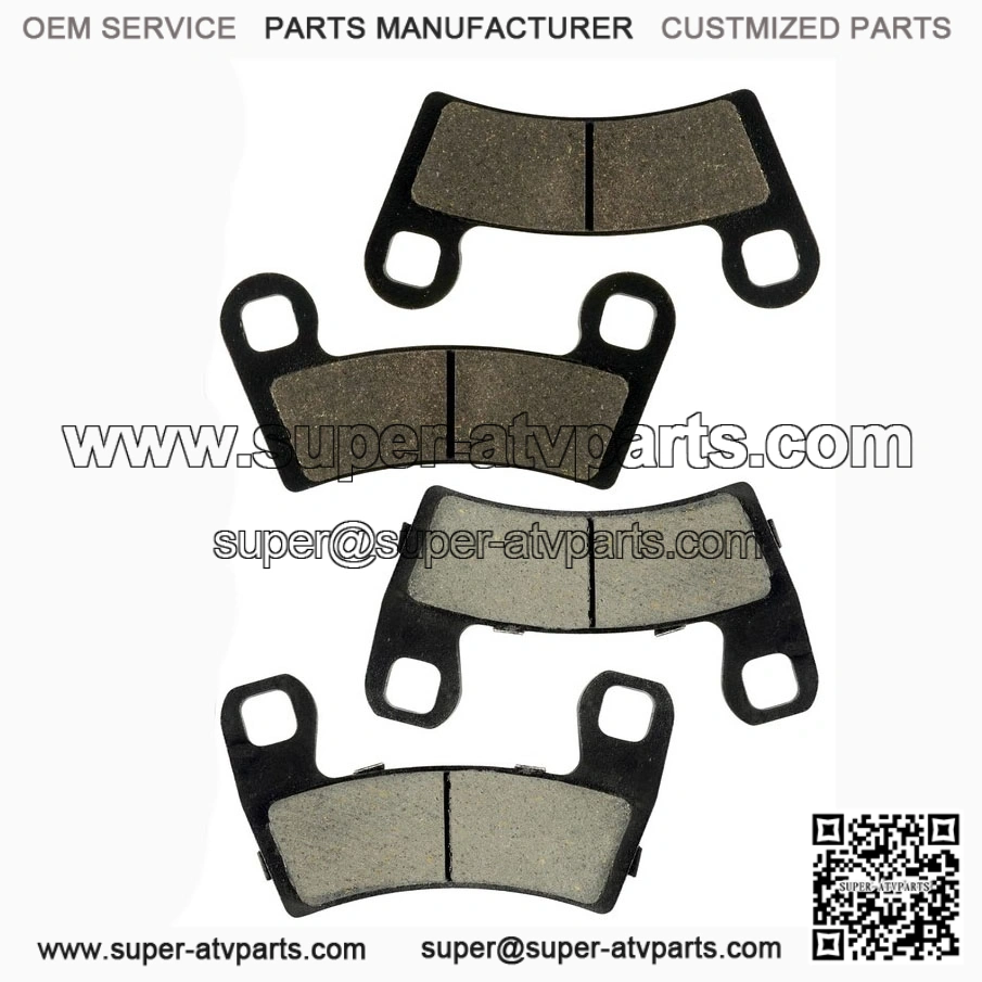 Front and Rear Brake Pad Set for Polaris RZR S 1000 EPS 2017 & RZR S 900 EPS 2015-2017