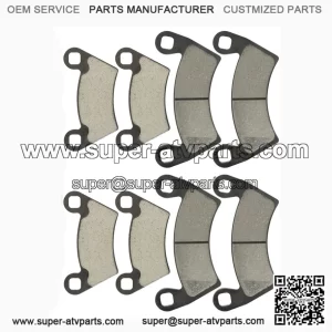Caltric Front & Rear Brake Pads for Polaris Ranger 800 4x4 EFI (2010-2014) | Complete Brake Set