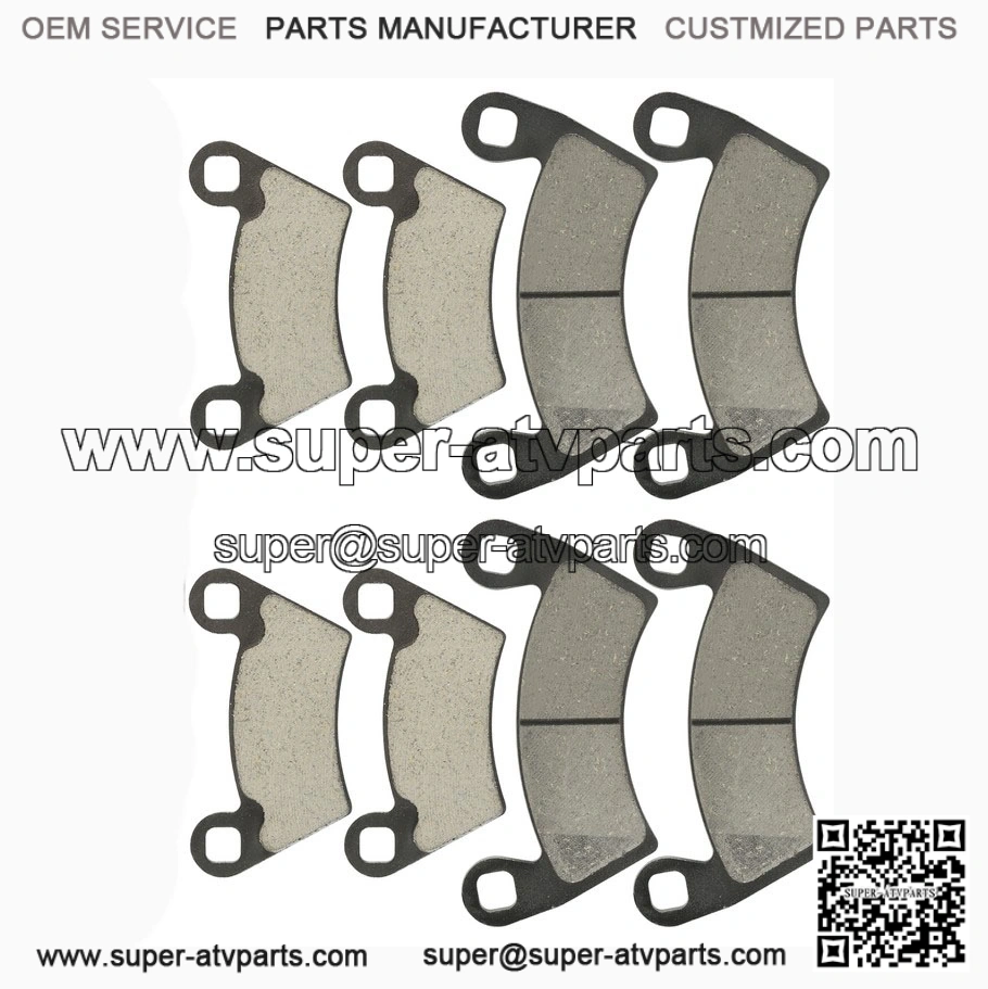 Caltric Front & Rear Brake Pads for Polaris Ranger 800 4x4 EFI (2010-2014) | Complete Brake Set