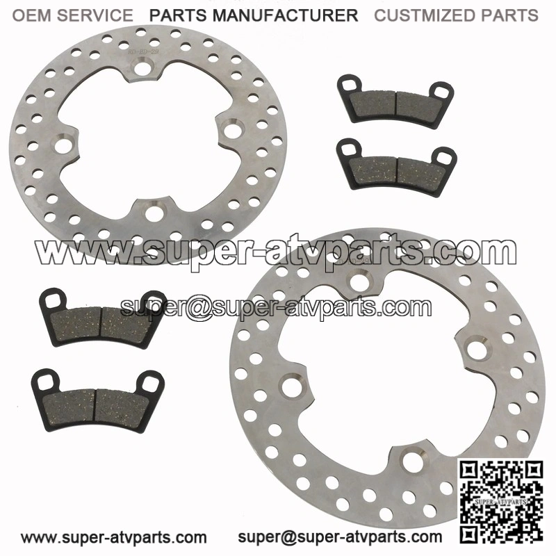 Brake rotors and pads for the Polaris RZR 570 2014 - 2021 front brakes