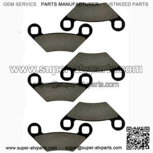 Front Rear Brake Pads for Polaris Sportsman 550 EFI Eps Touring 2010-2014