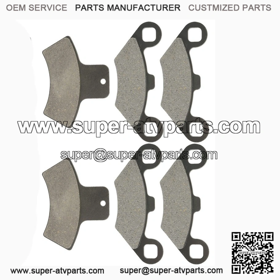 Front Rear Brake Pads for Polaris Scrambler 500 1998-2000 /Sportsman 335 1999-00