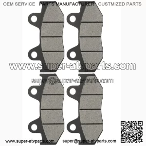 Caltric Front and Rear Brake Pads for for Honda ATC250R 1985 1986
