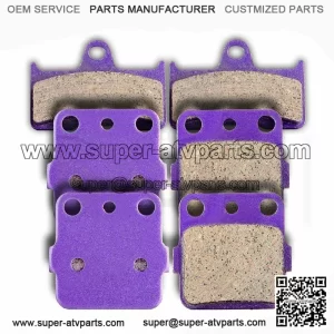 F+R Carbon fiber Brake Pads For Grizzly 660 YFM660F 4x4 2002-2004