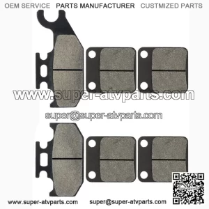 Brake Pads for Grizzly 450 YFM450 4X4 Irs 2007-2008 Front Rear Brakes