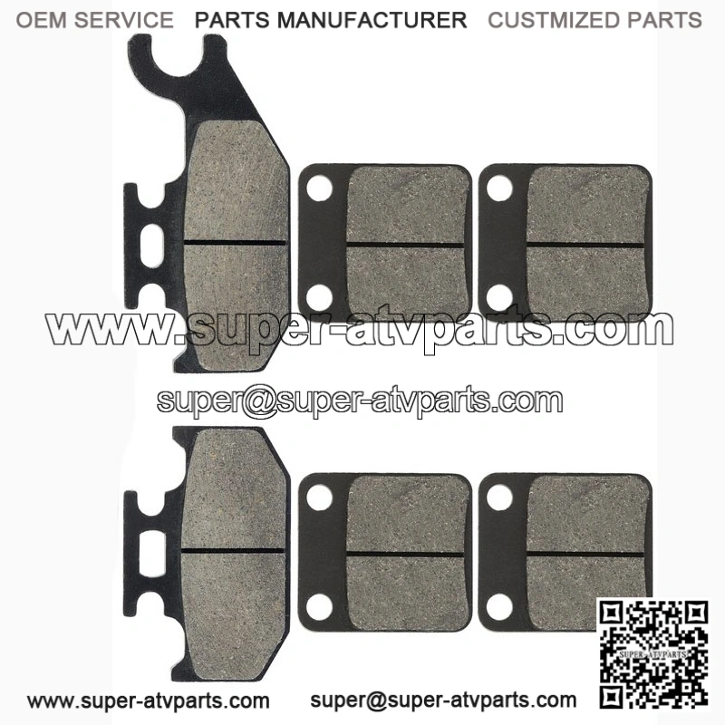 Brake Pads for Grizzly 450 YFM450 4X4 Irs 2007-2008 Front Rear Brakes