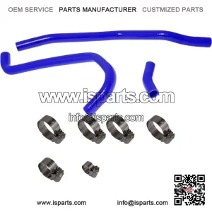 Blue Radiator Hose and Clip Kit Combo for Yamaha YFM700R Raptor 700 (2006-2023)