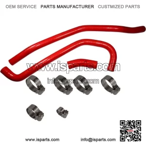 Red Radiator Hose and Clip Kit Combo for Yamaha YFM700R Raptor 700 (2006-2023)