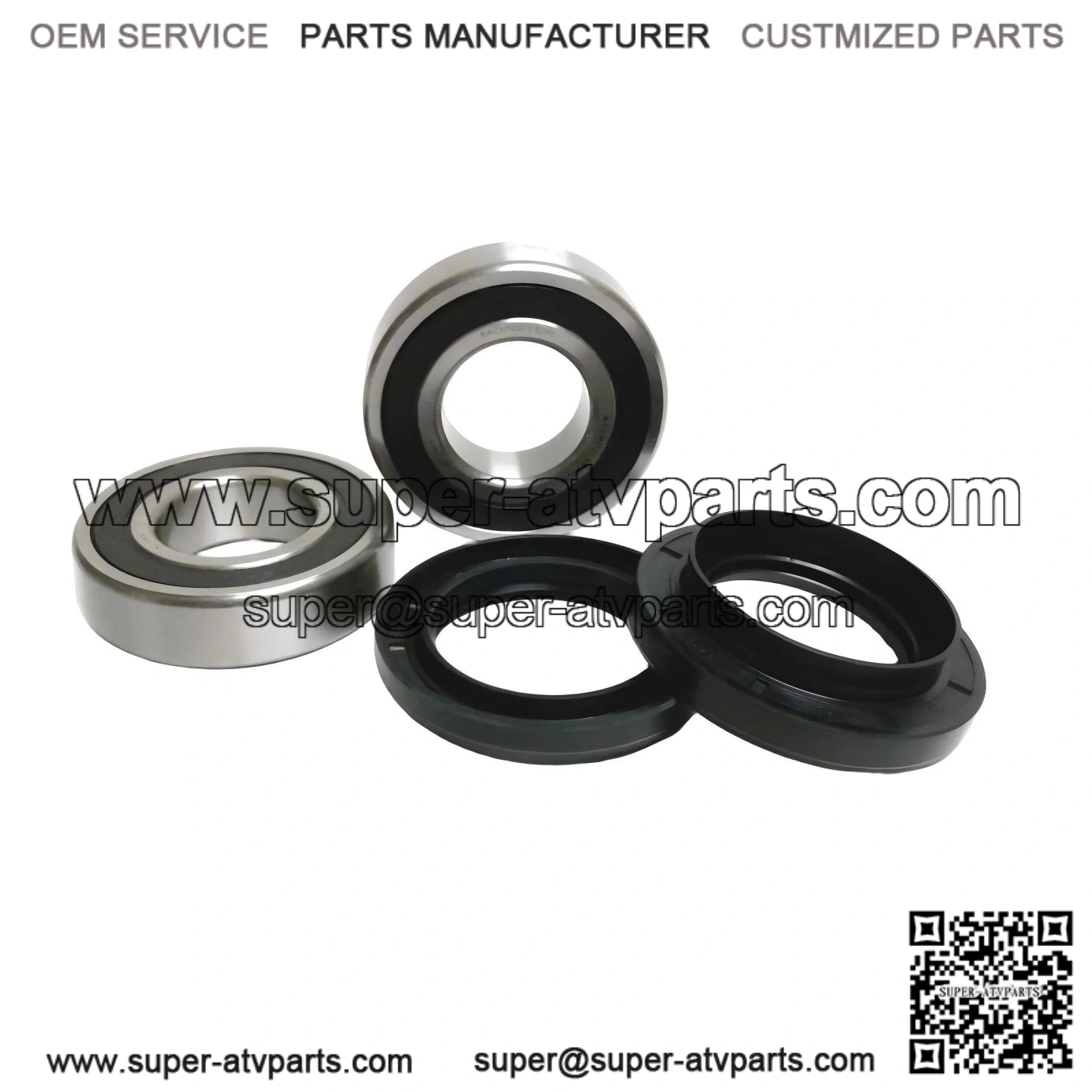 Direct Fit Rear Wheel Bearing Kit ?C Compatible with Rhino 450 / 660 / 700, Part #93306-206Y2-00