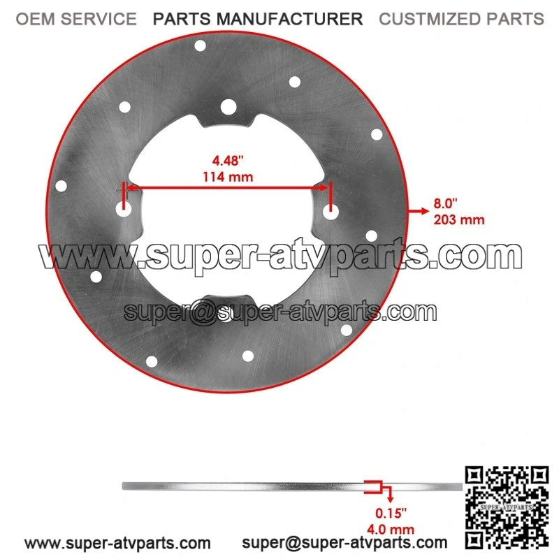 For Arctic Cat Wildcat 1000 2013 Front Left & Right Rear Brake Disc w/Calipers - Image 2