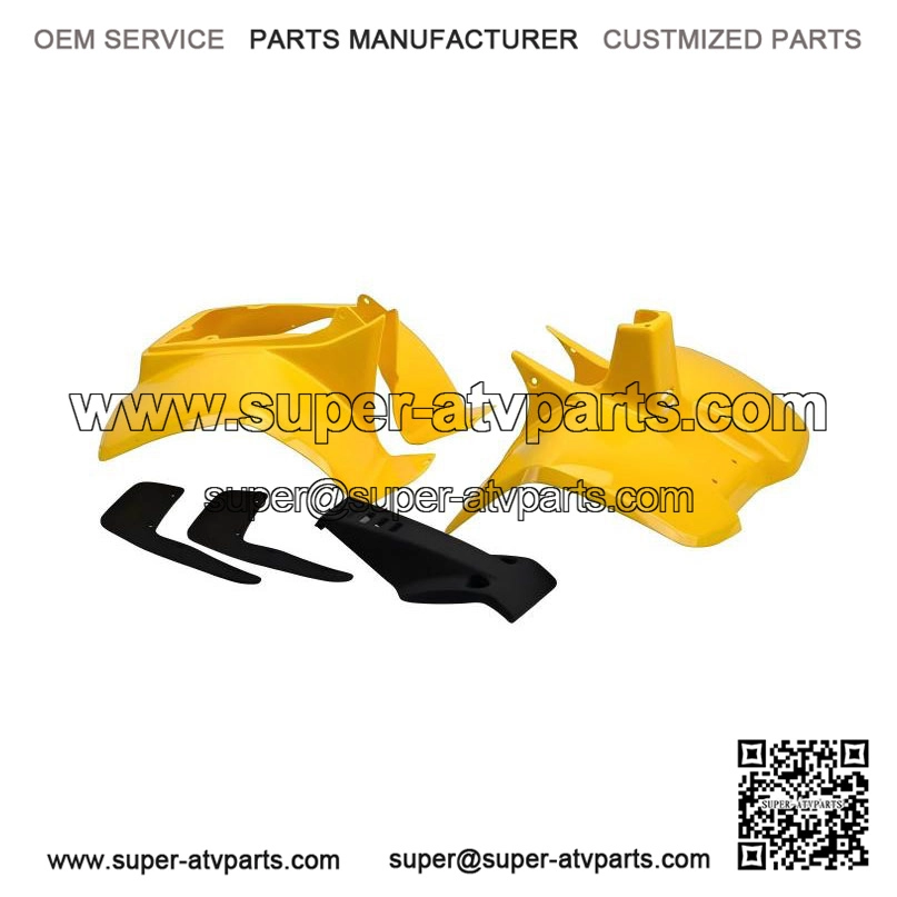 Plastics Set??Suzuki LT50 Yellow??Front, Rear Fender Bodywork Panels Mud Flaps