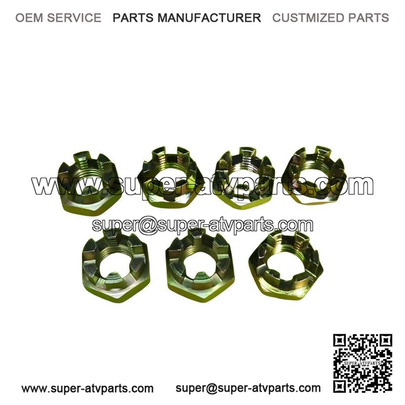 NEW OEM HEX CASTELLATED NUT M12 232220413 for 01-05 CAN-AM DS650 STEERING SYSTEM